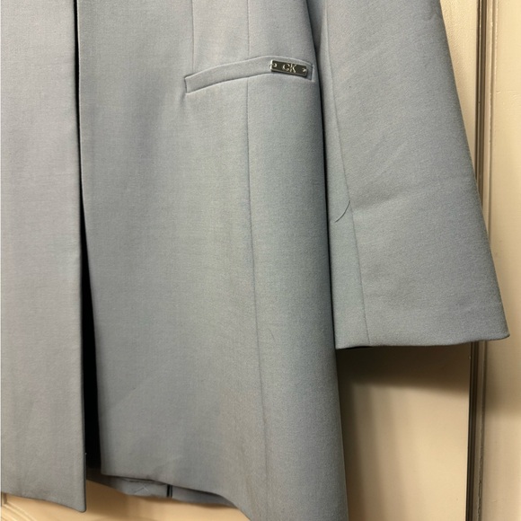 Calvin Klein Blue Blazer Modern Sleek Design - Size 4P - Picture 5 of 11